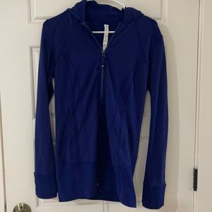 Lulu navy blue zip up.